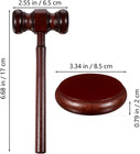 Judge Hammer Toy Wooden Gavel And Sound Block Set For Kids Court Role Play Aucti