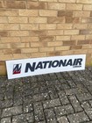 Original Nationair Canada Airport Airline Vintage Lightbox Sign Perspex
