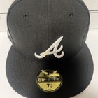 Atlanta Braves 2021 World Series New Era 59fifty Black Fitted Hat Size 7 1 8
