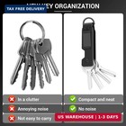 Key Holder For Keychain Metal Aluminum Compact Smart Key Organizer Secures 1-5 K