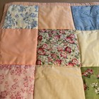 Handmade Floral Quilt Patchwork Baby Blanket Pink Cottagecore Throw 35 5 x39 5 