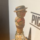 Vintage Carved Wooden Non-mechanical Wine bottle Cork Stopper--man With Hat