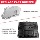 Transmission Oil Pan W  Filter Tf-327 For Nissan Frontier Pathfinder Titan 