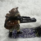 Vintage Cast Iron Mechanical Shooting Coin Bank Castle Medieval Not Working