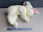Vintage Commonwealth Toy Bunny Rabbit Plush Stuffed Animal White Realistic 2001