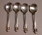 Wallace Sterling Grande Baroque Cream Soup Spoons Sold Individually