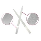 2 Pcs Diamond Nail File Double Sided Metal Fingernail Manicure Files For Poli   