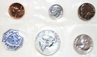 1958 Us Mint Silver Proof Set 1c-50c In Envelope With Card 3 Silver Coins