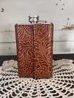Tooled Leather  Stainless Steel  Hip Flask