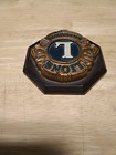 Vintage Lions International Octagonal Gold Badge - Used