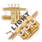 Kgubrass Trumpet Trim Kit Light For Bach Stradivarius Raw Brass