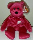 Ty Beanie Baby        Valentina The Bear 8 5  New Mwmts Plush Stuffed Animal Toy