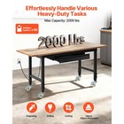 Uimoso Adjustable Workbench 60 X 24 In With Drawer   Power Outlets