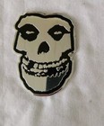 The Misfits Fiend Skull Chrome Metal Decal  2 1 4   X 3   Licensed Misfits