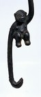 Monkey Cast Iron Hook Plant pot Hanger 8 5  Long Marked Japan Vintage 