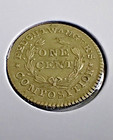 1837 Feuchtwanger One Cent Token Au uncirculated  Actual Coin Shown  a4-2 