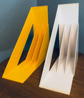 Vintage 1970s - Heller Giotto Stoppino Record Holder - Yellow   White - Lot Of 2