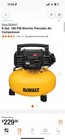 Dewalt 6 Gallon 165 Psi Pancake Air Compressor  dwfp55126 