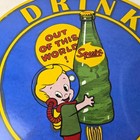 Vintage Squirt Soda Boy Sign - Gas Pump Wall Service Porcelain Cola Sign
