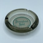 Vintage Marketing Ashtray Clear Glass Mcm Disneyland Hotel Anaheim Ca 4    Size
