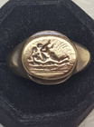 Aphrodite Roman Style Handmade Bronze Ring Ancient Bronze Vintage Look Spqr