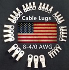 Wire Tinned Copper Lug Ring Terminals Battery Wire Welding Cable 8awg-4 0awg