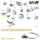 Oe Replacement 61131378401 Fog Light Wire Connector For Bmw E36 318 325 328 M3