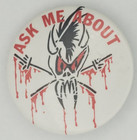 Vintage 1993 Metallica Binge And Purge Ask Me About Employee Pinback Button