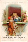 Stephen Horne Boots Shoes Rubbers Philadelphia Sweethearts  Victorian Trade Card