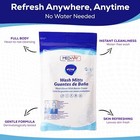 Medvance Fragranced Large And Durable Wash Mitts   Rinse Free Microwaveable   