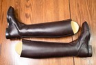 Tucci New Custom Tall Dress Dressage Boots Patent  Brown 37 37 5  usa 7 Slim