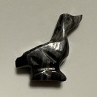 Vintage Stone  Black Marble Bird Figure Hand Carved Figurine  2026m021 