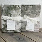 Pottery Barn Jardin Toile Pillow Sham Set  2  Euro 26  Sq   Loden Green