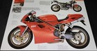Ducati 996 Biposto Motorcycle Bike Picture Photo Collectible Out Of Print Gift