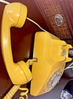 Vtg Bell Rotary Telephone Yellow Dial  Desk Retro 500dm Phone Works