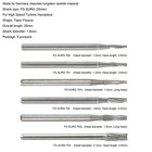 Wave Dental Surgical Burs 702 701 703 High Speed Long Shank Carbide Bur Fg Surg