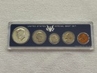 1966 Us Special Mint Set 5 Coins 40  Silver Half Original Blue Box And Case