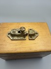Vintage Ornate Brass Window Sash Lock With Catch Keeper  Cabinets Shutters Locks