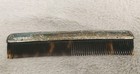 Antique Silver Plate Tortoise Shell Style Comb 