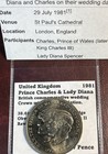U k  Prince Charles   Lady Diana 1981 Wedding Commemorative Au bu 25 Pence Cf11