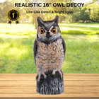 Large 16  Realistic Owl Decoy Bird Deterrent For Home  Garden yard  Roof   Boats