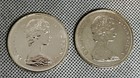 Lot Of Two  2  1965 80  Silver Proof Like Canada Silver Dollar 