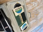 Vintage Dymo 1570 Chrome Black Label Maker W  Case Extra Wheels