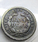 1857 U s  Half Dime Silver 1 2d