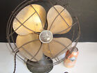 Working Vintage Emerson Golden Jubilee Type 6250-f Oscillating Desk Fan Brass
