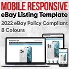 Template Ebay Listing Auction Responsive Mobile Compliant Professional 2023 Html