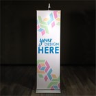 Led Display Light Banner Stand Lamp Retractable Roll Up Trade Show Booth Clamp