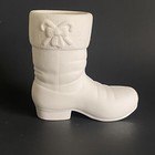 Vintage Mold Ceramic Bisque Santa s Boot Unfinished Ready To Paint Diy