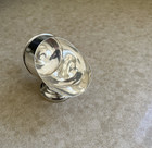 Vintage Sterling Silver Sugar Scoop With Wood Handle