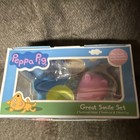 Peppa Pig Great Smile 3pc Kids Bathroom Set Plastic Toothbrush   Cup